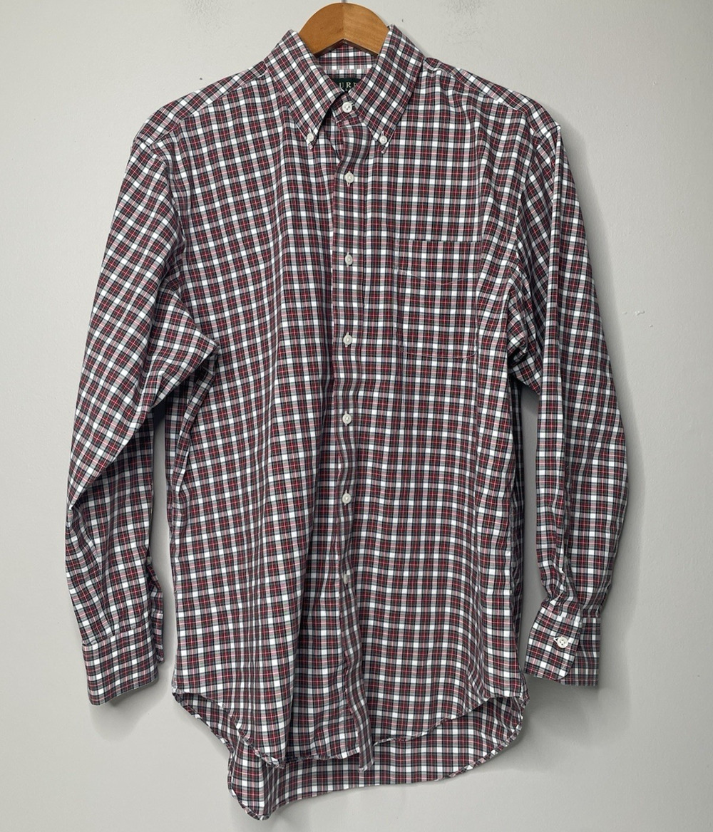 Lauren Ralph Lauren Men’s 16 32/33 Plaid Non-Iron Long Sleeve Button-Up Shirt